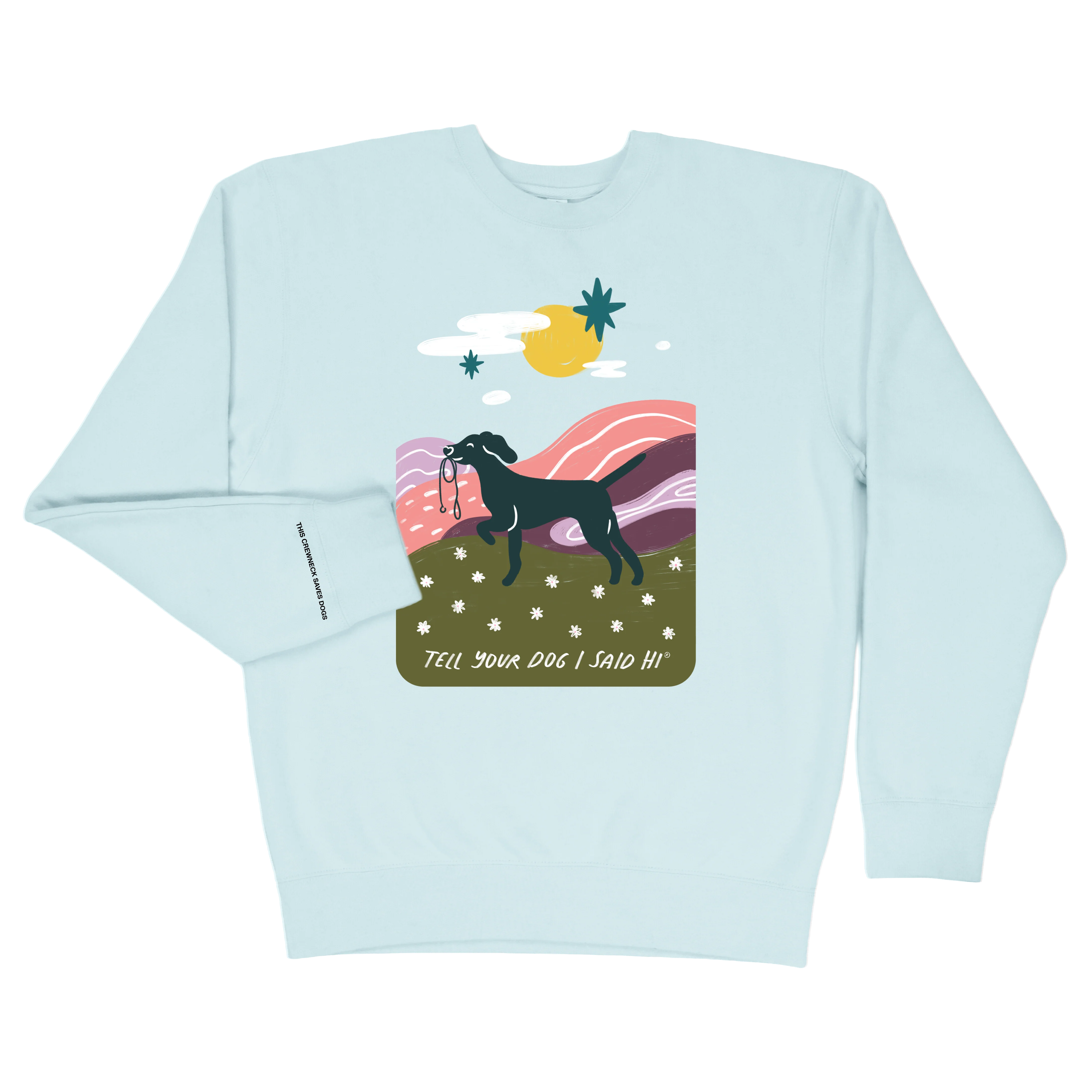Daydream Walk Crewneck - Spun Sugar