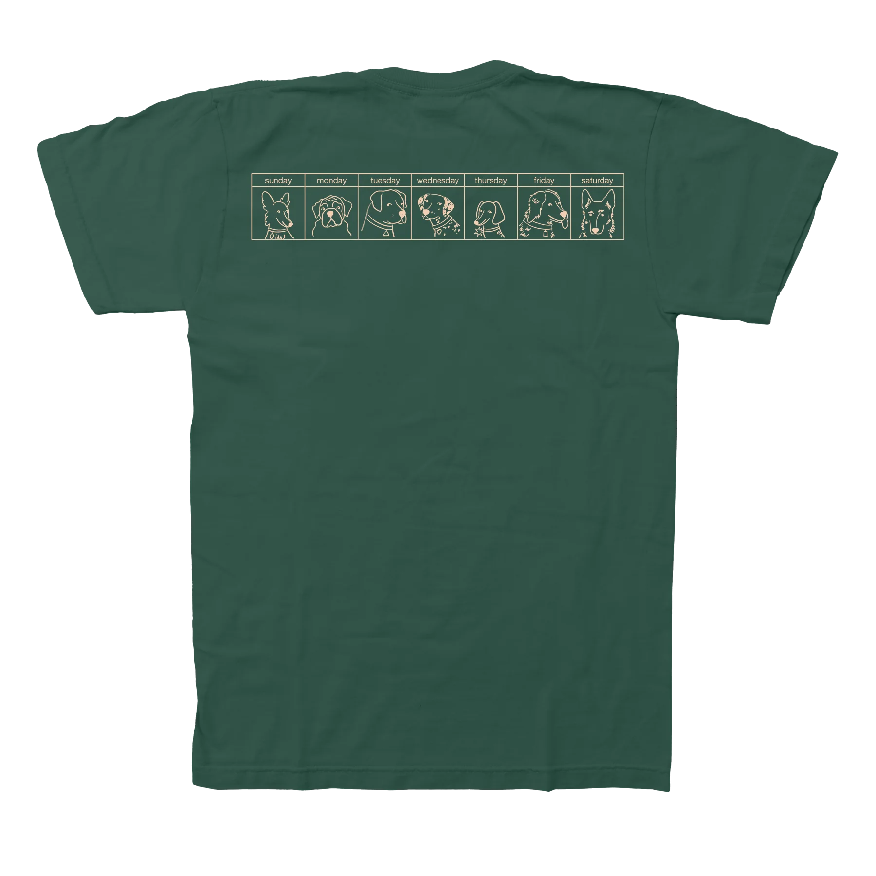 The Dogs Were Good Again Tee - Dark Green - Image 3
