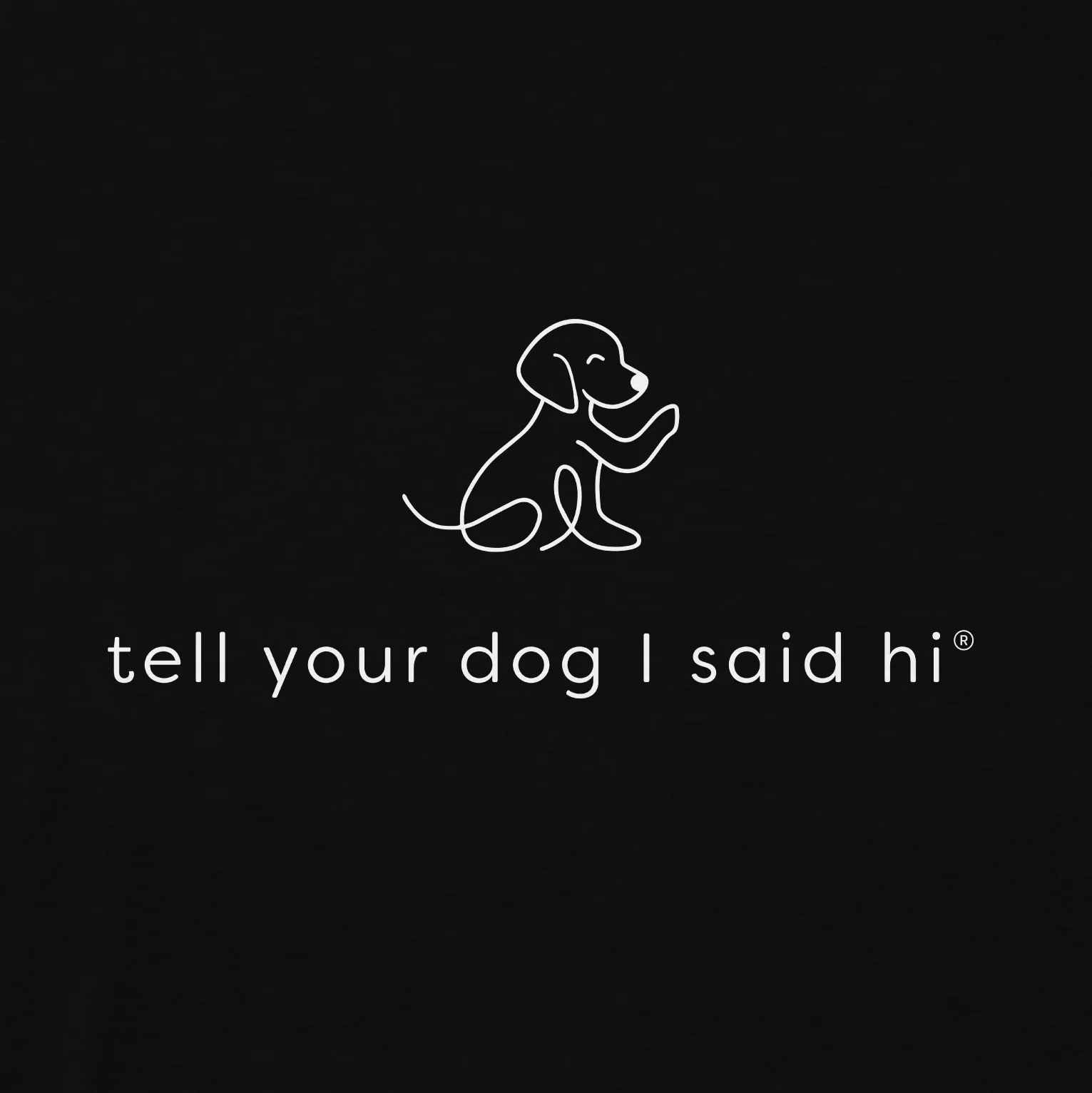 Waving Dog Crewneck - Black - Image 2