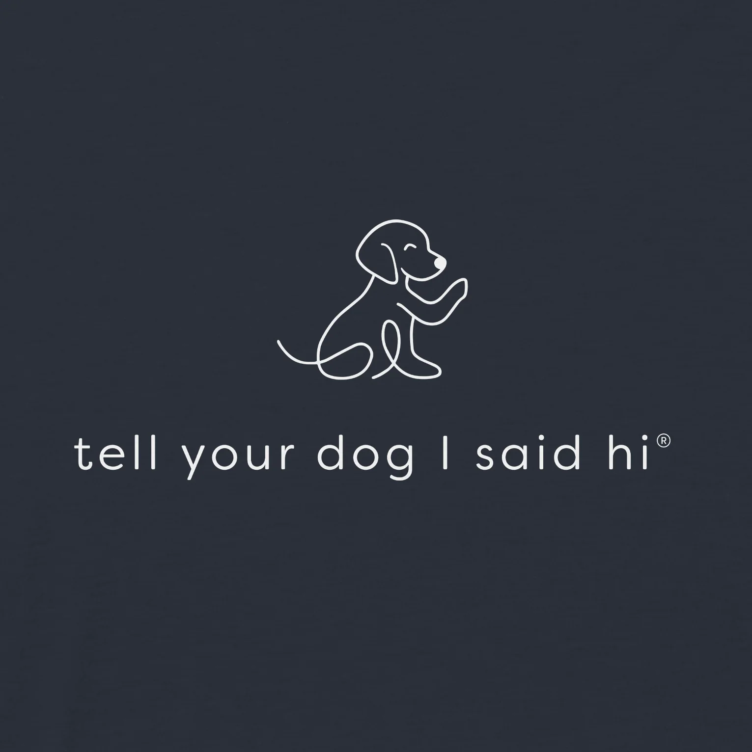 Waving Dog Crewneck - Navy - Image 2